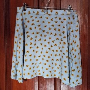 Monkl Semi Sheer Floral Skirt Womens Medium